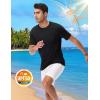 imageTACVASEN Mens Pocket TShirts UPF 50 Short Sleeve Tshirts Mositure Wicking Lightweight Casual Shirt Summer Cooling Tee01 Black