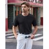 imageTACVASEN Mens Pocket TShirts UPF 50 Short Sleeve Tshirts Mositure Wicking Lightweight Casual Shirt Summer Cooling Tee01 Black
