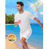 imageTACVASEN Mens Pocket TShirts UPF 50 Short Sleeve Tshirts Mositure Wicking Lightweight Casual Shirt Summer Cooling Tee02 White