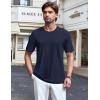 imageTACVASEN Mens Pocket TShirts UPF 50 Short Sleeve Tshirts Mositure Wicking Lightweight Casual Shirt Summer Cooling Tee03 Navy