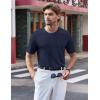 imageTACVASEN Mens Pocket TShirts UPF 50 Short Sleeve Tshirts Mositure Wicking Lightweight Casual Shirt Summer Cooling Tee03 Navy