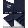 imageTACVASEN Mens Pocket TShirts UPF 50 Short Sleeve Tshirts Mositure Wicking Lightweight Casual Shirt Summer Cooling Tee03 Navy