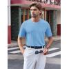 imageTACVASEN Mens Pocket TShirts UPF 50 Short Sleeve Tshirts Mositure Wicking Lightweight Casual Shirt Summer Cooling Tee04 Sky Blue