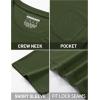 imageTACVASEN Mens Pocket TShirts UPF 50 Short Sleeve Tshirts Mositure Wicking Lightweight Casual Shirt Summer Cooling TeeArmy Green