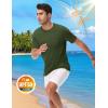 imageTACVASEN Mens Pocket TShirts UPF 50 Short Sleeve Tshirts Mositure Wicking Lightweight Casual Shirt Summer Cooling TeeArmy Green
