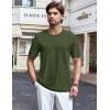 imageTACVASEN Mens Pocket TShirts UPF 50 Short Sleeve Tshirts Mositure Wicking Lightweight Casual Shirt Summer Cooling TeeArmy Green