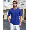 imageTACVASEN Mens Pocket TShirts UPF 50 Short Sleeve Tshirts Mositure Wicking Lightweight Casual Shirt Summer Cooling TeeColor Blue