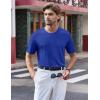 imageTACVASEN Mens Pocket TShirts UPF 50 Short Sleeve Tshirts Mositure Wicking Lightweight Casual Shirt Summer Cooling TeeColor Blue
