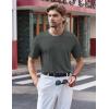 imageTACVASEN Mens Pocket TShirts UPF 50 Short Sleeve Tshirts Mositure Wicking Lightweight Casual Shirt Summer Cooling TeeDark Grey