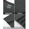 imageTACVASEN Mens Pocket TShirts UPF 50 Short Sleeve Tshirts Mositure Wicking Lightweight Casual Shirt Summer Cooling TeeDark Grey