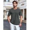 imageTACVASEN Mens Pocket TShirts UPF 50 Short Sleeve Tshirts Mositure Wicking Lightweight Casual Shirt Summer Cooling TeeDark Grey