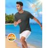 imageTACVASEN Mens Pocket TShirts UPF 50 Short Sleeve Tshirts Mositure Wicking Lightweight Casual Shirt Summer Cooling TeeDark Grey