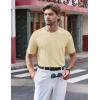 imageTACVASEN Mens Pocket TShirts UPF 50 Short Sleeve Tshirts Mositure Wicking Lightweight Casual Shirt Summer Cooling TeeLight Apricot