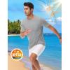 imageTACVASEN Mens Pocket TShirts UPF 50 Short Sleeve Tshirts Mositure Wicking Lightweight Casual Shirt Summer Cooling TeeLight Grey