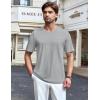 imageTACVASEN Mens Pocket TShirts UPF 50 Short Sleeve Tshirts Mositure Wicking Lightweight Casual Shirt Summer Cooling TeeLight Grey