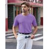 imageTACVASEN Mens Pocket TShirts UPF 50 Short Sleeve Tshirts Mositure Wicking Lightweight Casual Shirt Summer Cooling TeeLight Purple