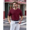 imageTACVASEN Mens Pocket TShirts UPF 50 Short Sleeve Tshirts Mositure Wicking Lightweight Casual Shirt Summer Cooling TeeWine Red