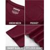 imageTACVASEN Mens Pocket TShirts UPF 50 Short Sleeve Tshirts Mositure Wicking Lightweight Casual Shirt Summer Cooling TeeWine Red