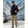 imageTACVASEN Mens Polar Fleece Jacket Full Zip Lightweight Tactical Jacket with Pockets Winter Coats Warm Casual Hiking OutdoorBlack
