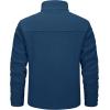 imageTACVASEN Mens Polar Fleece Jacket Full Zip Lightweight Tactical Jacket with Pockets Winter Coats Warm Casual Hiking OutdoorBlue Green
