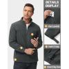 imageTACVASEN Mens Polar Fleece Jacket Full Zip Lightweight Tactical Jacket with Pockets Winter Coats Warm Casual Hiking OutdoorDark Grey