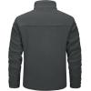 imageTACVASEN Mens Polar Fleece Jacket Full Zip Lightweight Tactical Jacket with Pockets Winter Coats Warm Casual Hiking OutdoorDark Grey