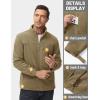 imageTACVASEN Mens Polar Fleece Jacket Full Zip Lightweight Tactical Jacket with Pockets Winter Coats Warm Casual Hiking OutdoorKhaki