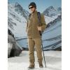 imageTACVASEN Mens Polar Fleece Jacket Full Zip Lightweight Tactical Jacket with Pockets Winter Coats Warm Casual Hiking OutdoorKhaki