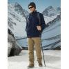 imageTACVASEN Mens Polar Fleece Jacket Full Zip Lightweight Tactical Jacket with Pockets Winter Coats Warm Casual Hiking OutdoorNavy