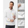 imageTACVASEN Mens Polar Fleece Jacket Full Zip Lightweight Tactical Jacket with Pockets Winter Coats Warm Casual Hiking OutdoorWhite