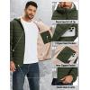 imageTACVASEN Mens Puffer Jacket Hooded Sherpa Lined Water Resistant Windproof Insulated Jacket Warm Winter Puffy CoatArmy Green
