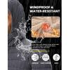 imageTACVASEN Mens Puffer Jacket Hooded Sherpa Lined Water Resistant Windproof Insulated Jacket Warm Winter Puffy CoatDark Grey