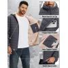 imageTACVASEN Mens Puffer Jacket Hooded Sherpa Lined Water Resistant Windproof Insulated Jacket Warm Winter Puffy CoatDark Grey