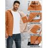 imageTACVASEN Mens Puffer Jacket Hooded Sherpa Lined Water Resistant Windproof Insulated Jacket Warm Winter Puffy CoatLight Brown