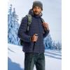 imageTACVASEN Mens Puffer Jacket Hooded Sherpa Lined Water Resistant Windproof Insulated Jacket Warm Winter Puffy CoatNavy Blue