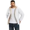 imageTACVASEN Mens Puffer Jacket Hooded Sherpa Lined Water Resistant Windproof Insulated Jacket Warm Winter Puffy CoatWhite