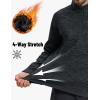 imageTACVASEN Mens Quarter Zip Pullover Long Sleeve Thermal Fleece Sweater Lightweight Casual Golf Sweatshirt with Zipper PocketBlack