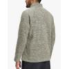 imageTACVASEN Mens Quarter Zip Pullover Long Sleeve Thermal Fleece Sweater Lightweight Casual Golf Sweatshirt with Zipper PocketKhaki