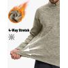 imageTACVASEN Mens Quarter Zip Pullover Long Sleeve Thermal Fleece Sweater Lightweight Casual Golf Sweatshirt with Zipper PocketLight Yellow