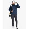 imageTACVASEN Mens Quarter Zip Pullover Long Sleeve Thermal Fleece Sweater Lightweight Casual Golf Sweatshirt with Zipper PocketNavy