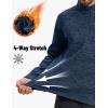 imageTACVASEN Mens Quarter Zip Pullover Long Sleeve Thermal Fleece Sweater Lightweight Casual Golf Sweatshirt with Zipper PocketNavy