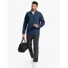 imageTACVASEN Mens Quarter Zip Pullover Long Sleeve Thermal Fleece Sweater Lightweight Casual Golf Sweatshirt with Zipper PocketNavy