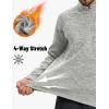imageTACVASEN Mens Quarter Zip Pullover Long Sleeve Thermal Fleece Sweater Lightweight Casual Golf Sweatshirt with Zipper PocketWhite