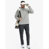 imageTACVASEN Mens Quarter Zip Pullover Long Sleeve Thermal Fleece Sweater Lightweight Casual Golf Sweatshirt with Zipper PocketWhite