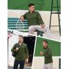 imageTACVASEN Mens Quarter Zip Pullover Sweatshirts Lightweight Fleece Lined Thermal Sweatshirts 14 Zip Golf SweatersArmy Green
