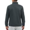 imageTACVASEN Mens Quarter Zip Pullover Sweatshirts Lightweight Fleece Lined Thermal Sweatshirts 14 Zip Golf SweatersDark Grey