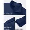 imageTACVASEN Mens Quarter Zip Pullover Sweatshirts Lightweight Fleece Lined Thermal Sweatshirts 14 Zip Golf SweatersNavy