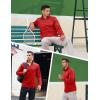 imageTACVASEN Mens Quarter Zip Pullover Sweatshirts Lightweight Fleece Lined Thermal Sweatshirts 14 Zip Golf SweatersRed