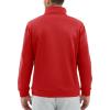 imageTACVASEN Mens Quarter Zip Pullover Sweatshirts Lightweight Fleece Lined Thermal Sweatshirts 14 Zip Golf SweatersRed