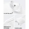 imageTACVASEN Mens Quarter Zip Pullover Sweatshirts Lightweight Fleece Lined Thermal Sweatshirts 14 Zip Golf SweatersWhite